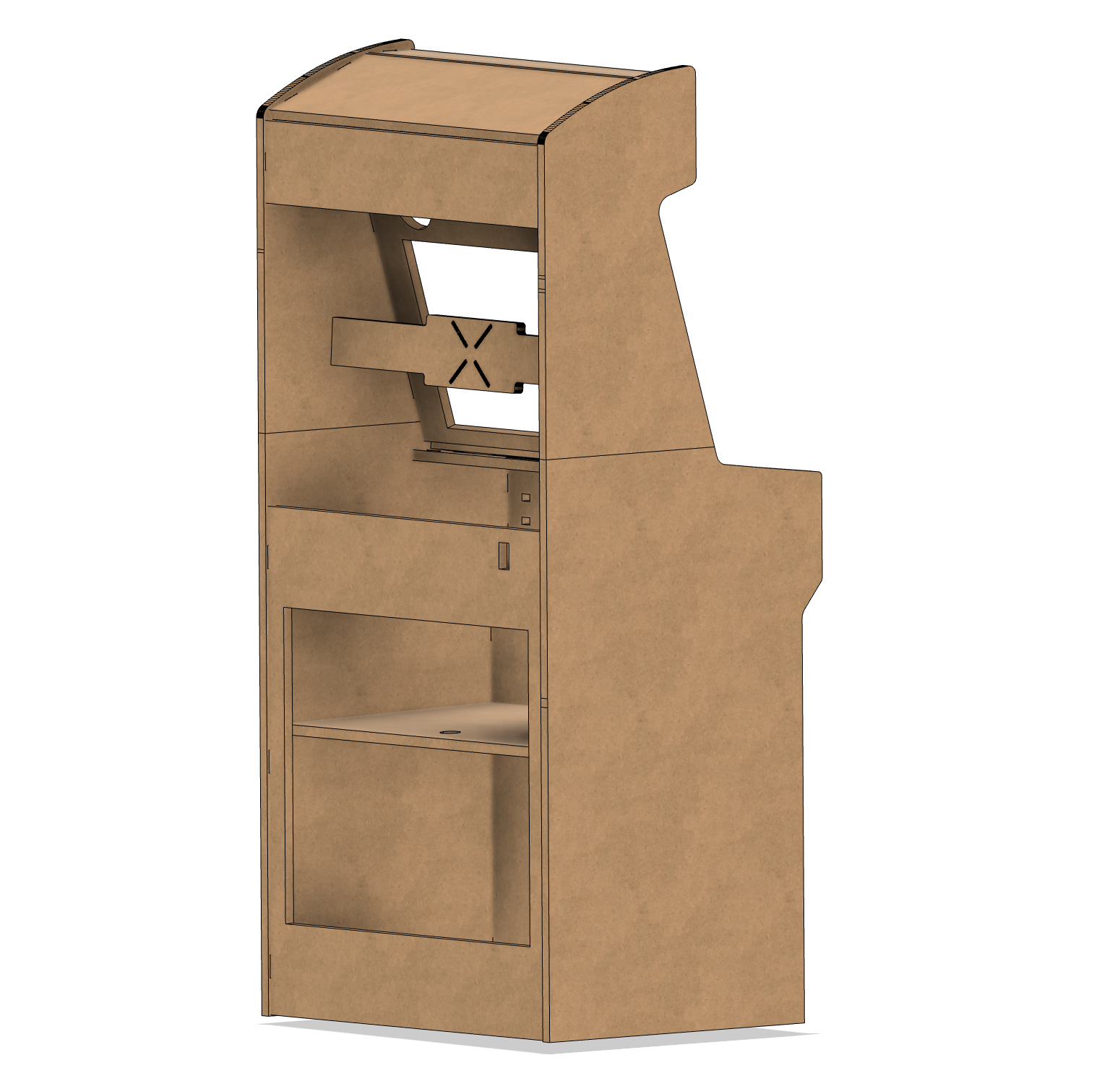 MakerCade Full Size 2 Player Cabinet - DIY KIT FLAT PACK SHIPPING (Shipping Cost Not Included) - Image 5