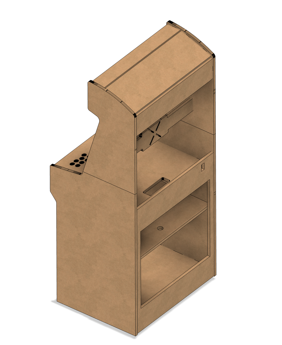 MakerCade Full Size 2 Player Cabinet - DIY KIT FLAT PACK SHIPPING (Shipping Cost Not Included) - Image 6
